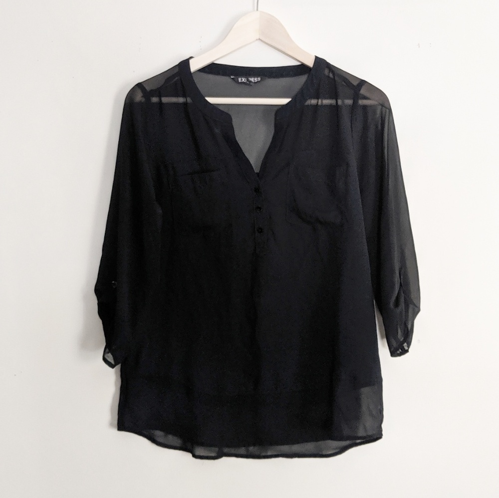 Express Black Top Size Small